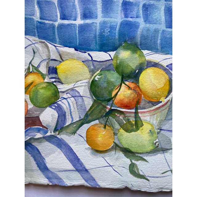 Original approx 11 x 15 watercolor painting on heavy paper unsigned unframed