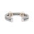 David Yurman David Yurman Silver 14k Yellow Gold Double Cable Renaissance Cuff Bracelet For Sale - Image 4 of 8