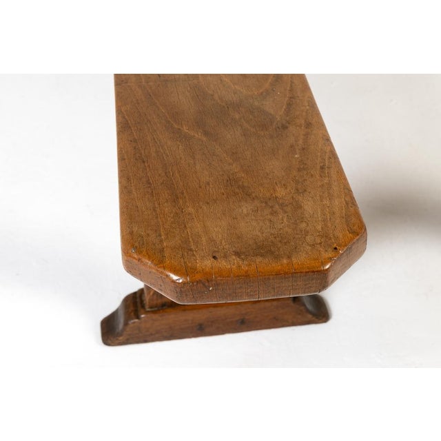 Brown 19th Century French Hall Benches, Set of 2 For Sale - Image 8 of 12