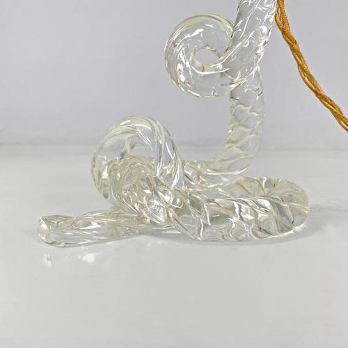 Italian Art Deco Table Lamps in Murano Glass and Floral Fabric attributed to Seguso, 1930s, Set of 2 For Sale - Image 15 of 18