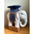 Contemporary Vintage Glazed Ceramic Elephant Low Stool For Sale - Image 3 of 12