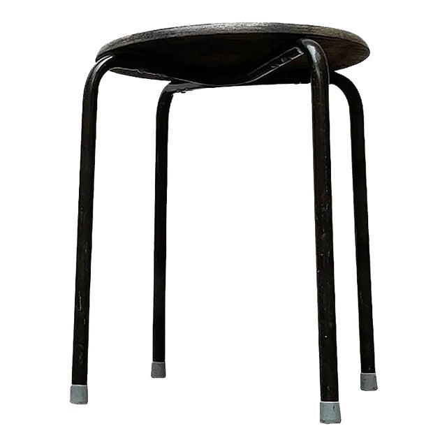 Vintage Industrial Workshop or Office Stool For Sale