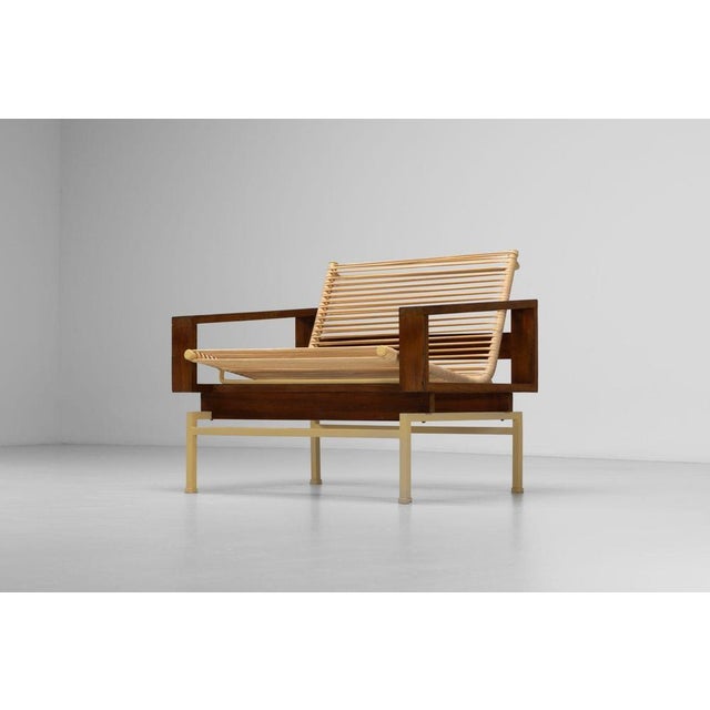 White Vintage Miami 183 Lounge Chair by Rudolf Wolf for Rohe Noordwolde, 1960 For Sale - Image 8 of 18