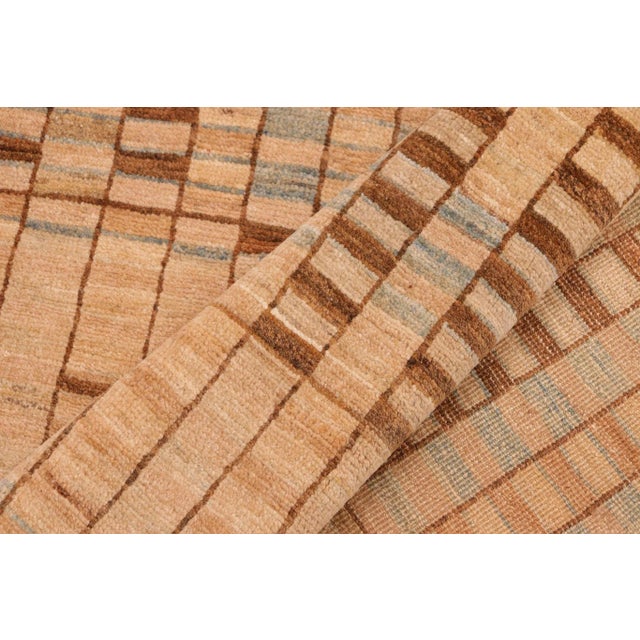 Textile 1990s Boheiman Gabbeh Tan/Brown Wool Rug - 6'0" X 8'6" For Sale - Image 7 of 10