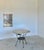 Round Breccia Botticelli Marble Top on Iron Frame Table Inset With Woven Wicker For Sale - Image 9 of 16