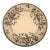 Antique English Brown Transferware Plate – Asian-Inspired Floral For Sale