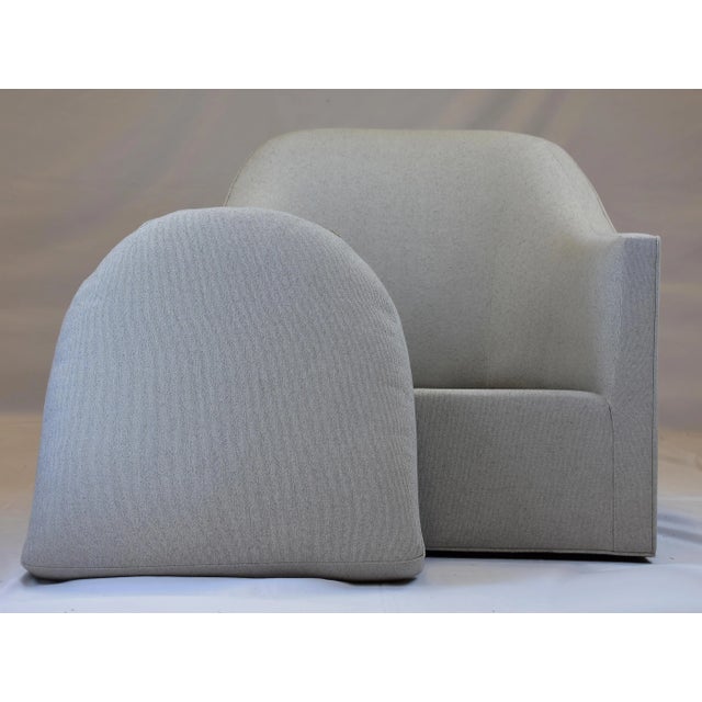 Modern Le Jeune Upholstery Coach Barrel Club Chair Showroom Model For Sale - Image 3 of 10