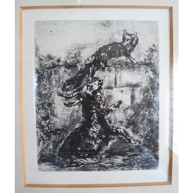 Title: The Fox and the Ram. Artist: Marc Chagall, Russian (1887-1985 France). Series: Les Fables de la Fontaine, Plate...