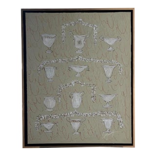Urnes De Jardin- An Elle Yount Original Painting For Sale