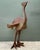 Vintage Monumental Patinated Metal Ostrich Sculpture For Sale - Image 9 of 12