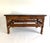 Antique Chinoiserie Bamboo Low Table Display W/Black Elm Top For Sale - Image 4 of 8