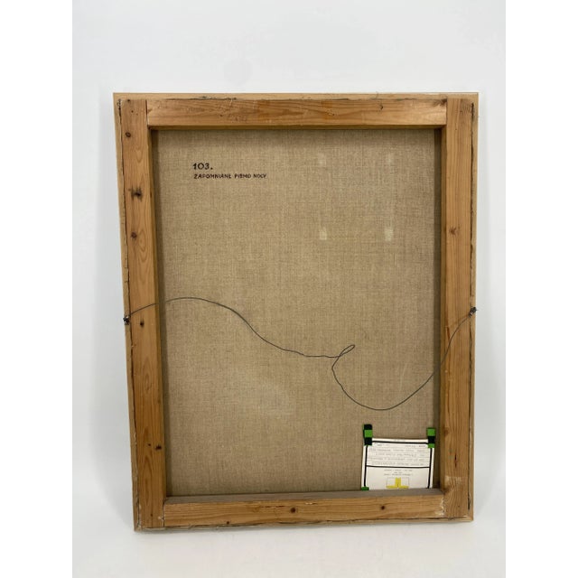 Andrzej Kolpanowicz, The Forgotten Writing of the Night, 1975, Oil on Canvas For Sale - Image 10 of 12