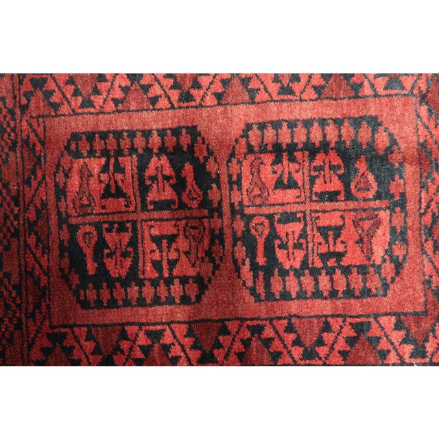 1940s, Handmade Vintage Afghan Ersari Rug 2.2' X 2.9' For Sale - Image 11 of 12
