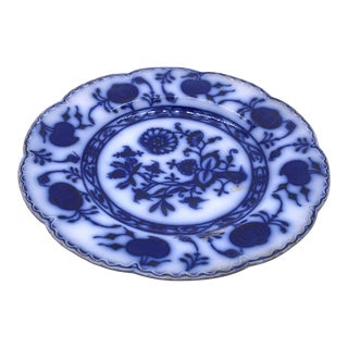 Antique Johnson Brothers Holland Flow Blue Plate For Sale