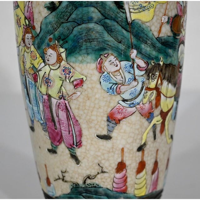 Antique Chinese Vase in Porcelain from Nankin For Sale - Image 12 of 15