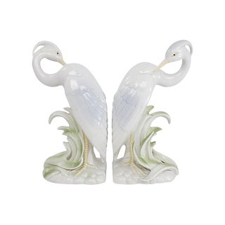 Fitz & Floyd Egret Bookends For Sale