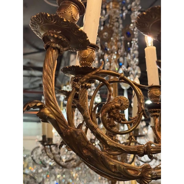 19th Century French Louis XVI Chandelier For Sale - Image 5 of 6