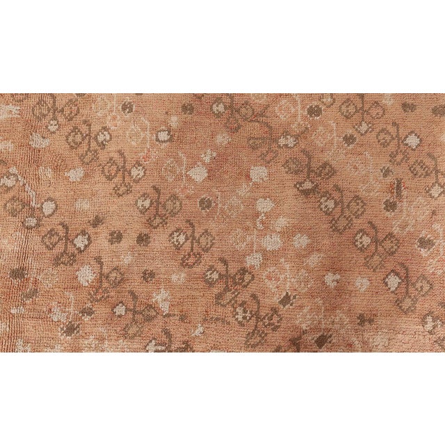 Antique Turkish Oushak Rug For Sale - Image 4 of 8