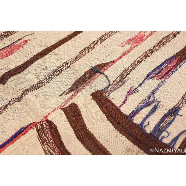 Nazmiyal Collection Tribal Flatweave Vintage Moroccan Kilim Rug For Sale In New York - Image 6 of 6