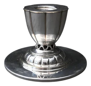 Model N°5 Candlestick in Silver by Johan Rohde for Georg Jensen, 1940s