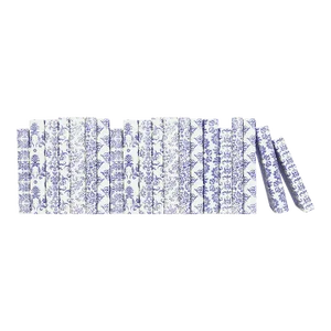 Decorative Books - Royal Peri Damask Paper Wrapped Books - Purple Books By The Foot