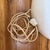 1980s Spiral Plaster Floor Lamp in the Style of Michael Taylor For Sale - Image 9 of 11