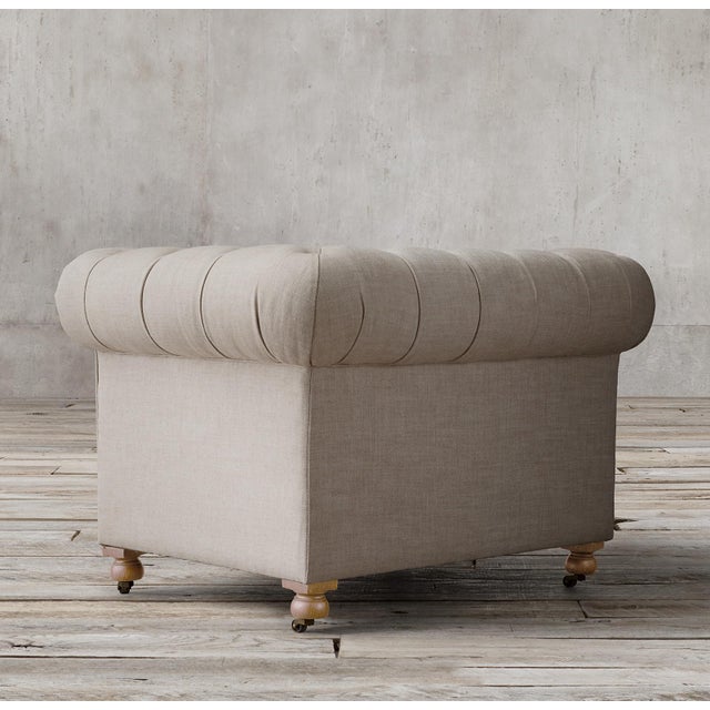 Restoration Hardware Kensington Upholstered Chair For Sale - Image 4 of 6
