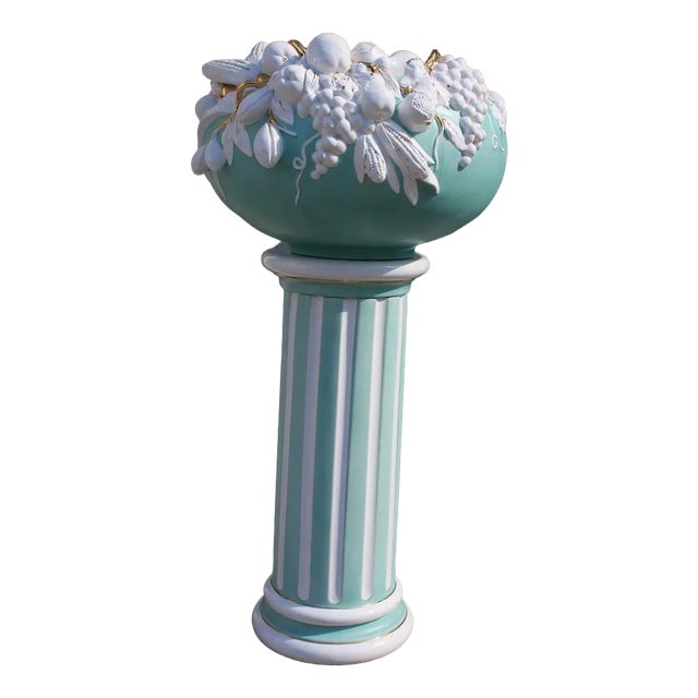 Column in Enameled Ceramic by Tommaso Barbi, Italy, 1970s For Sale