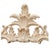 A vintage Louis XV style cream lacquer wall mirror features an intricately molded frame with flowing acanthus leaves,...