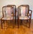 Set of four upholstered teak dining chairs by designer Benny A. Linden. Two side chairs and two arm chairs. Upholstery in...