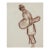 Mid 20th Century French Impressionist Study of Musician Sepia Watercolor Painting For Sale