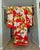 Vintage Uchikake wedding kimono/robe for ceremonial occasions. This bridal outer garment is of red color and decorated...