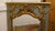 French Napoleon II Carved Gilt and Painted Console Mirror For Sale - Image 4 of 9