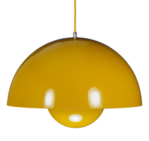 VP2 Mustard Flowerpot Pendant Lamp by Verner Panton for &Tradition, 2000s