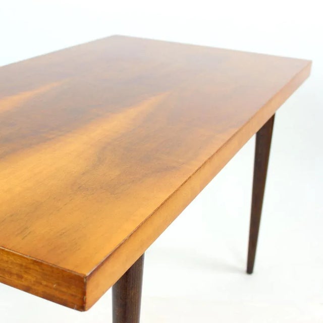 1960s Long Walnut & Oak Coffee Table, Czechoslovakia, 1960s For Sale - Image 5 of 11