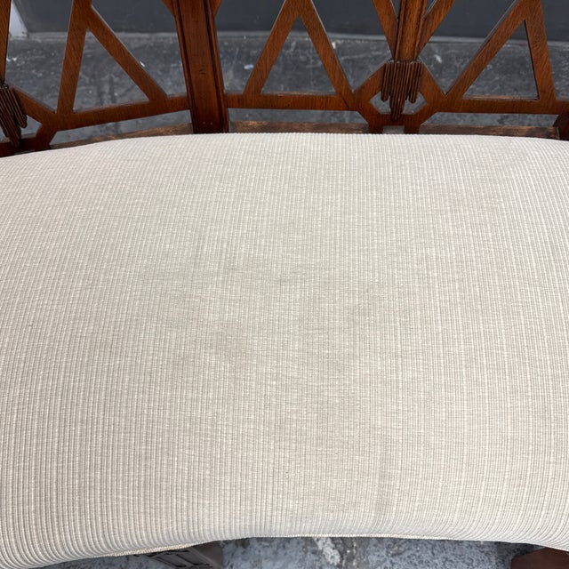 Chippendale Bench Settee, Vintage For Sale - Image 10 of 12
