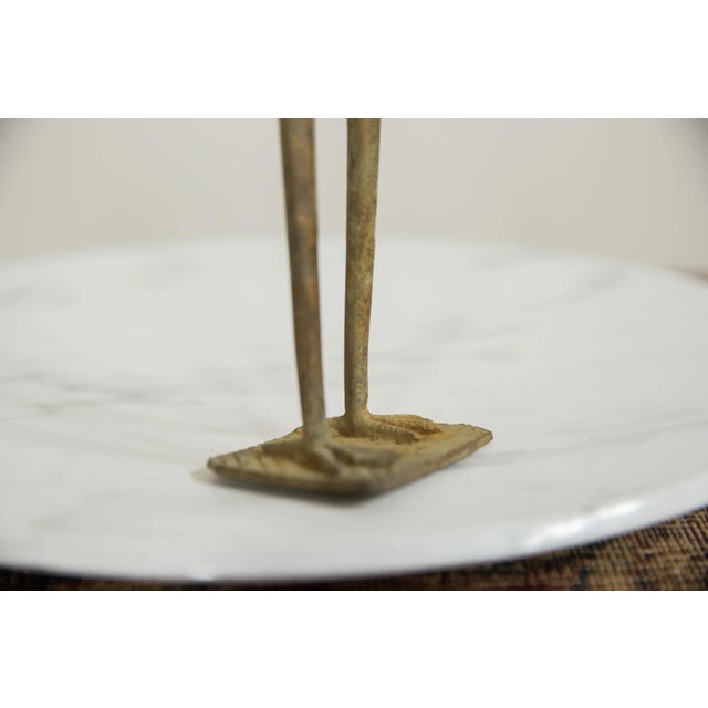 Vintage African Bronze Long Legged Bird For Sale - Image 4 of 8