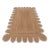 White Scallop Edge Jute Rug Runner 3x8 Ft. For Sale