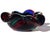 Murano Vintage Murano Red Black Blue Aqua Swirl Design Italian Art Glass Flower Shaped Ashtray Bowl For Sale - Image 4 of 8