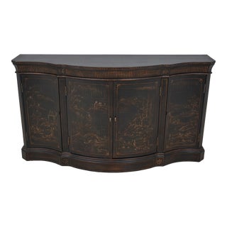 Ethan Allen Chinoiserie Decorated Credenza Sideboard For Sale