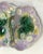 Lavender Vintage Majolica Ceramic Handled Dish With Berry & Leaf Motif For Sale - Image 8 of 12