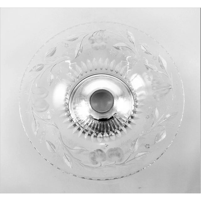 Transparent Hawkes Sterling Candlesticks and Bowl For Sale - Image 8 of 13