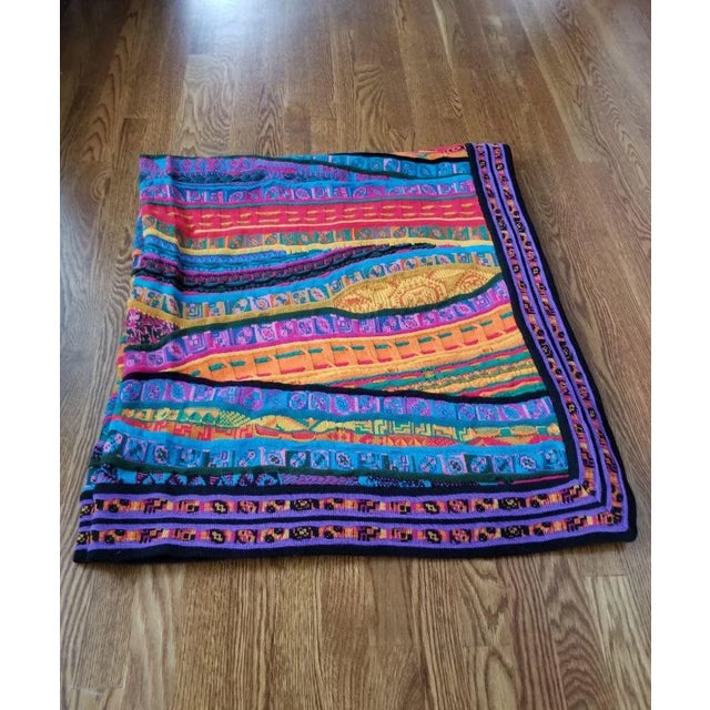 Vintage Coogi Casa Australia Merino Throw Blanket For Sale - Image 9 of 11