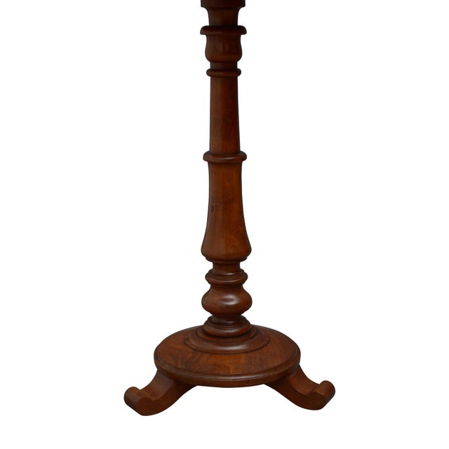 Brown William IV English Mahogany Occasional Table with Leather Top, 1830 For Sale - Image 8 of 18
