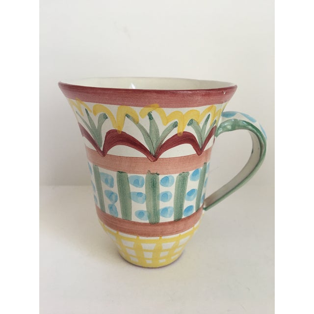 A Pair MacKenzieChilds,Ltd. Hand Painted Pottery Mugs Chairish