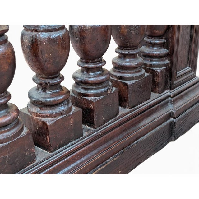 Walnut Balustrades, Italy, Set of 2 For Sale - Image 11 of 13