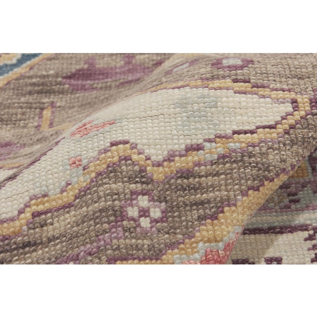 Contemporary Turkish Oushak Rug, 10'01 X 13'05 For Sale In Dallas - Image 6 of 10