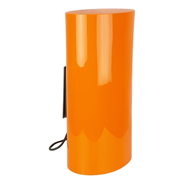 Brass, Orange and White Murano Glass Sconce by Vistosi, 1960s For Sale