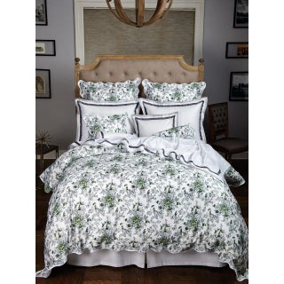Mandarin Delights Duvet Cover Gray in King For Sale