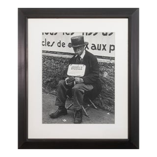 Lisette Model - Blind Man in Front of Billboard, 1933-38 Silver Gelatin Print For Sale